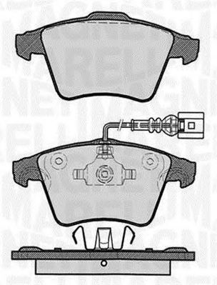 MAGNETI MARELLI 363916060625 -  Комплект тормозных колодок, дисковый тормоз